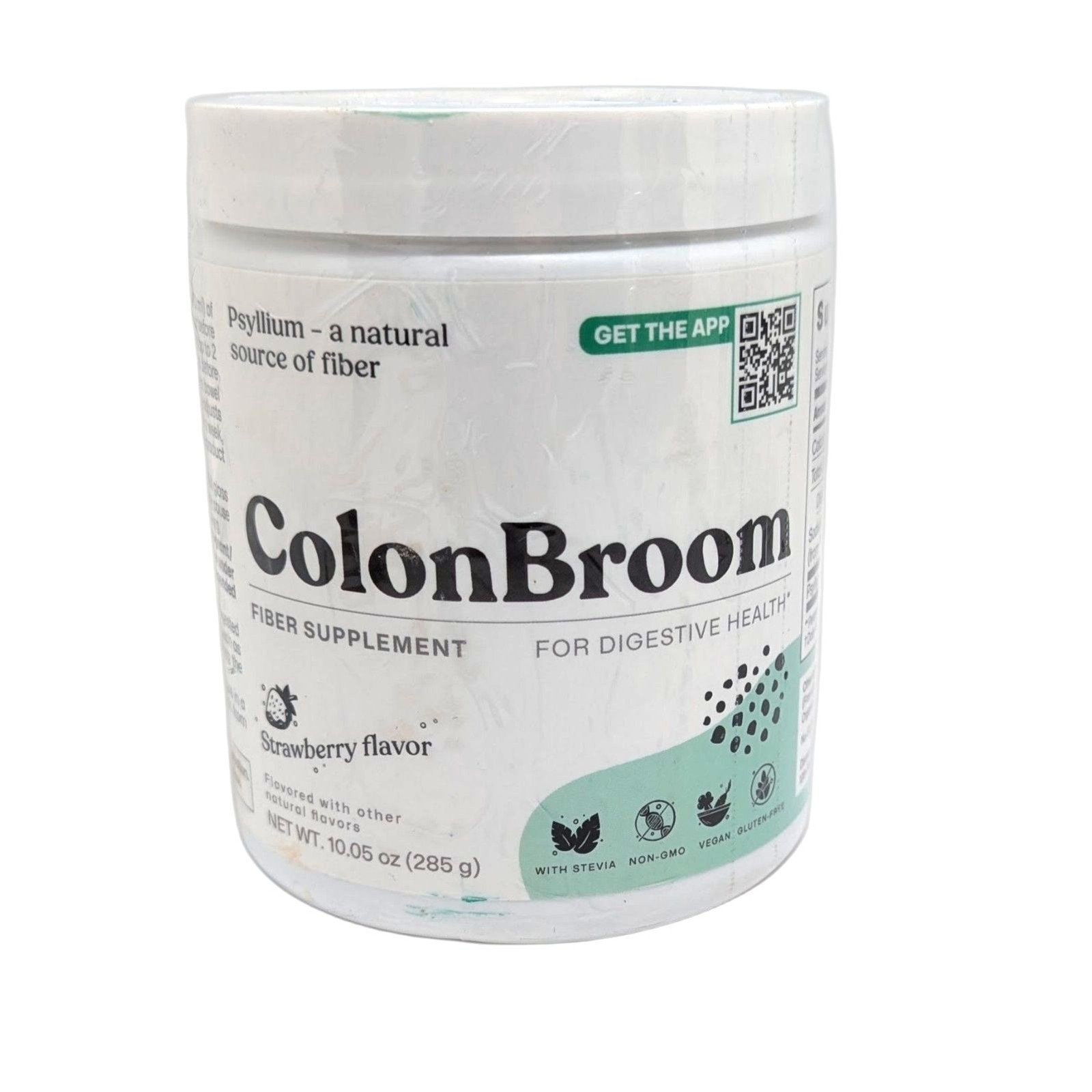 ColonBroom Fiber Supplement Strawberry Powder Psyllium Husk 1/2027 NIB Wellness