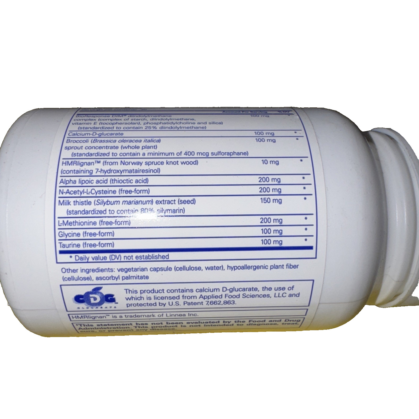 Pure Encapsulations DIM Detox Supplement Diindolylmethane Caps 60 Count EX 03/27