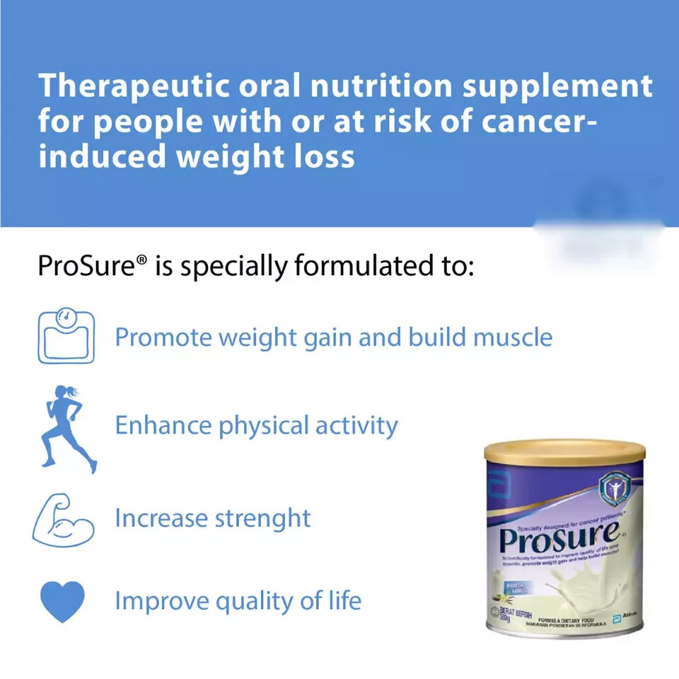 Abbott Pro Sure Milk High Protein, Prebiotic & EPA 380g X8