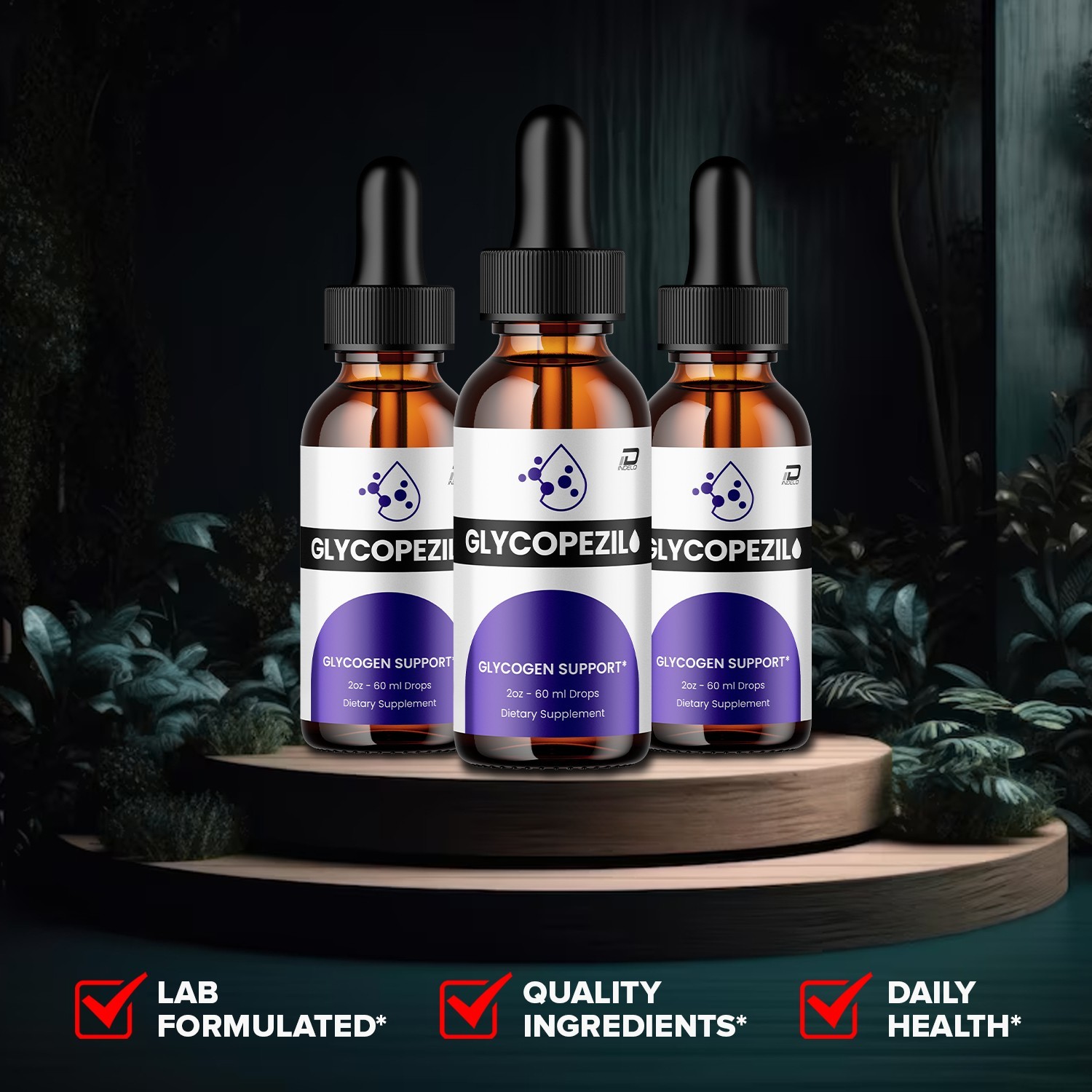 (5 Pack) Glycopezil Liquid Drops – Glycopezil Drops Extra Strength Natural Blend