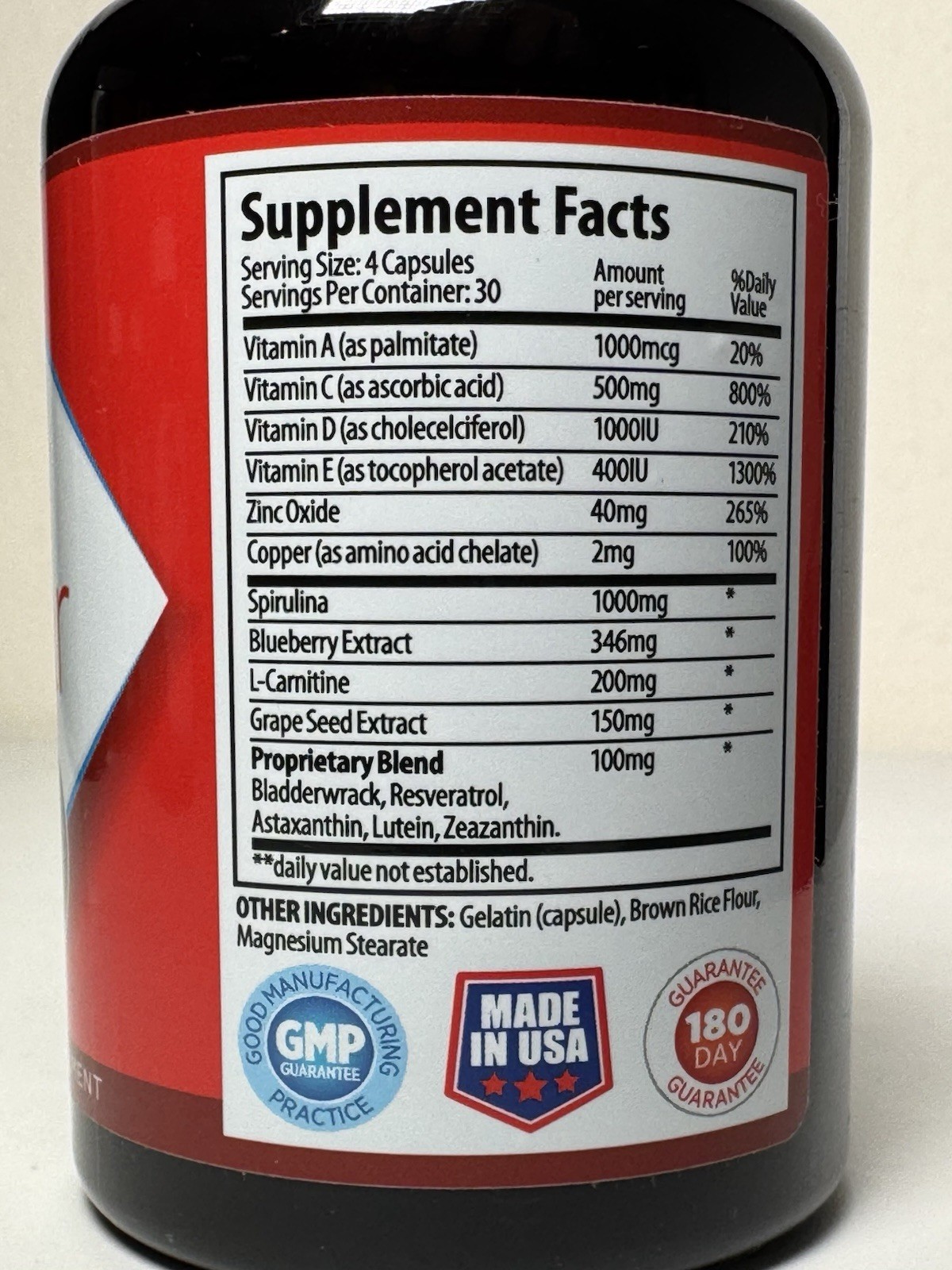 Visiclear Advanced Eye Health Formula Vision Vitamin Supplements 120 Caps 30 Day