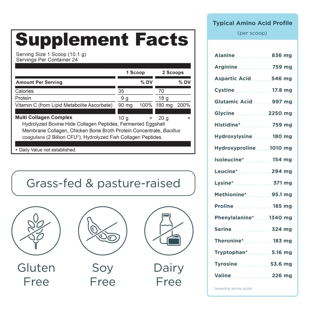 Ancient Nutrition Hydrolyzed Collagen Peptides Powder, Unflavored Multi Colla…