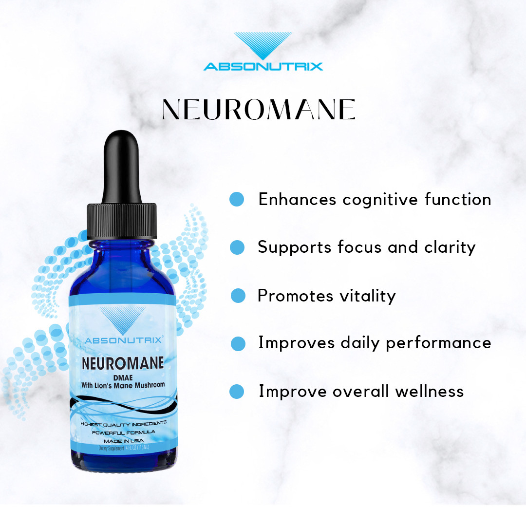 Absonutrix NeuroMane, 390 mg, 4 FL OZ Liquid, 302 Servings, Made in USA