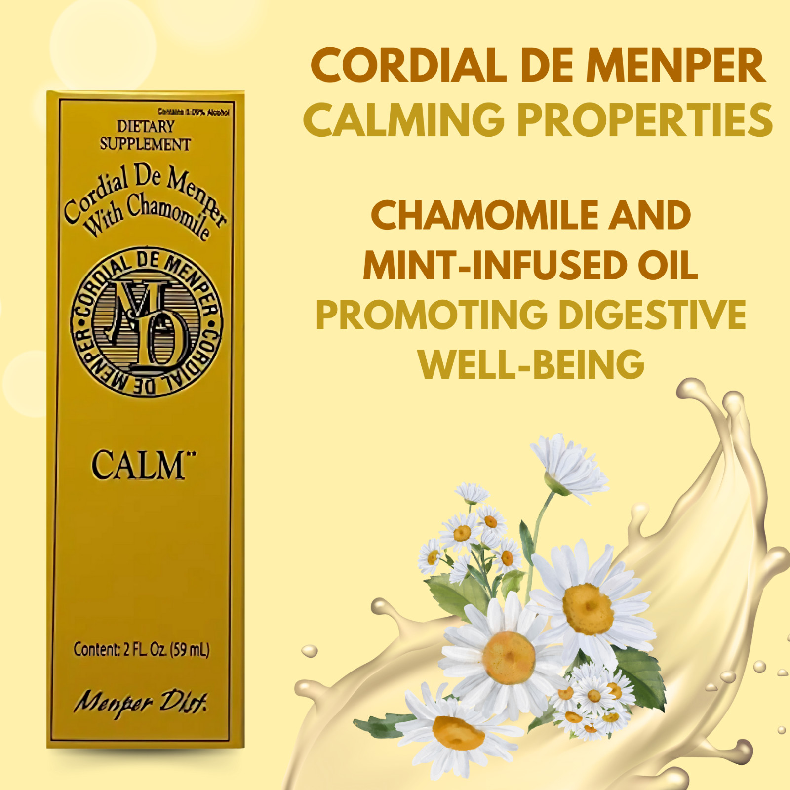 Cordial De Menper with Chamomile – 2 fl oz (3-Pack)