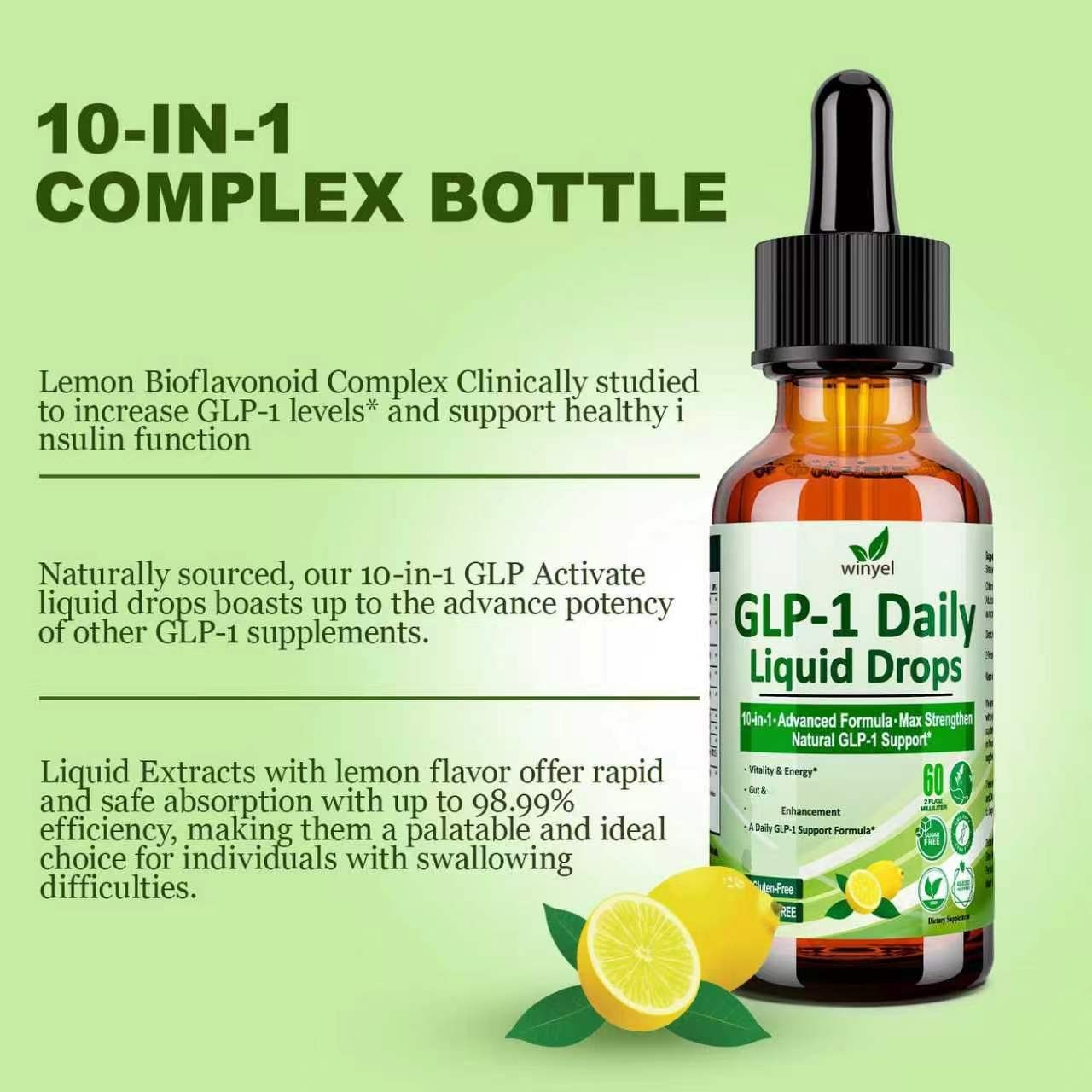 G-L-P1 Supplement Liquid Drops W. Berberin Oral Drop For Women & Men