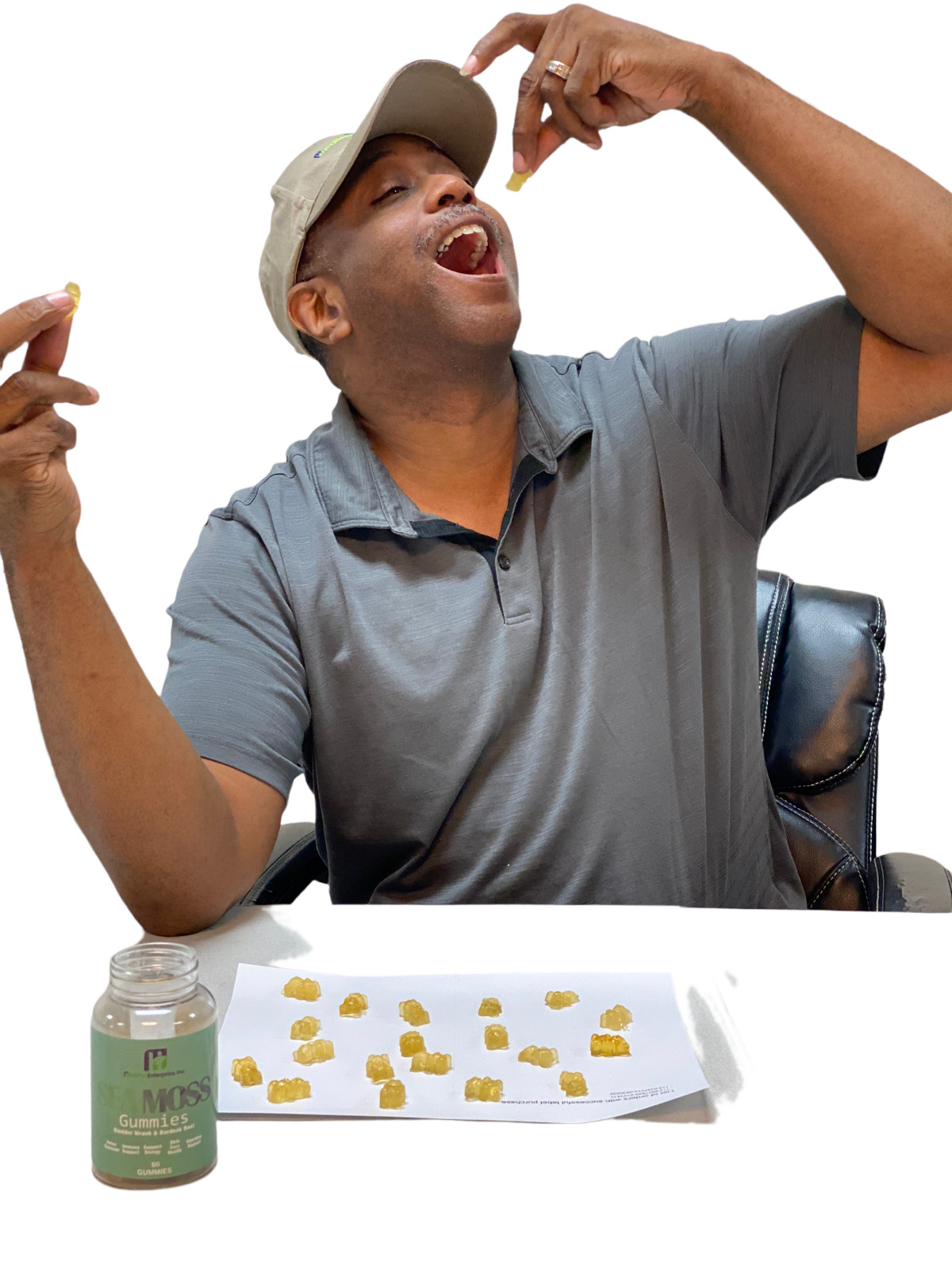 Sea Moss Gummies Natural Irish Sea Moss and Bladderwrack with Burdock Gummy 60