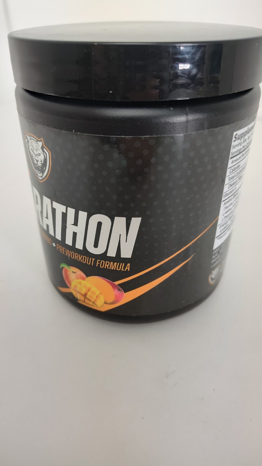Marathon, Advanced Amino + Preworkout Formula, Peach Mango, 12.7 oz (360 g)
