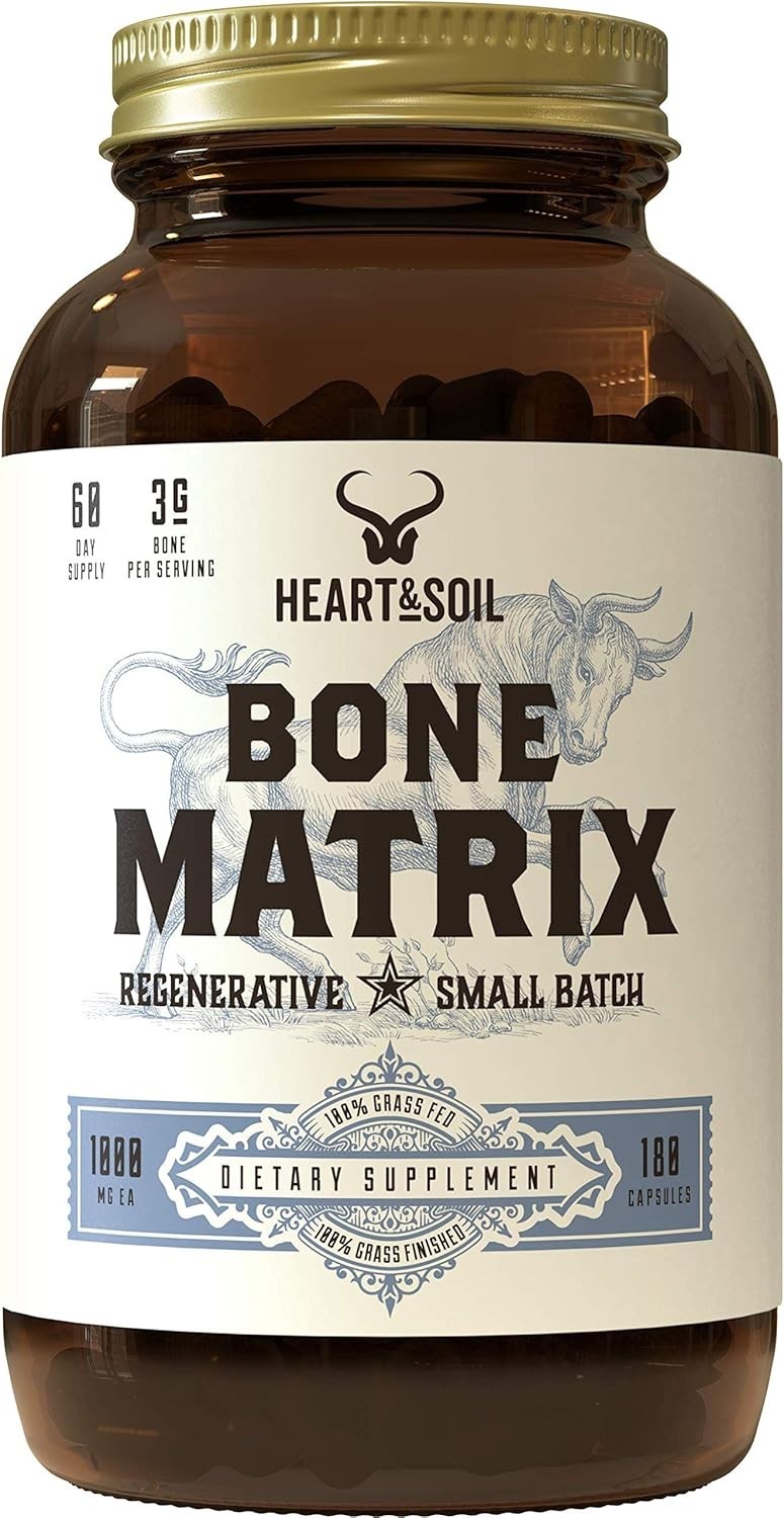 HEART & SOIL – Bone Matrix 180 Capsules Exp:04/28 New 🔥