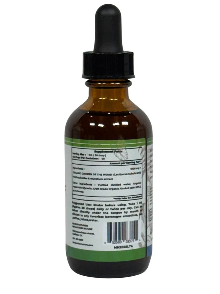 Chicken of the Woods Mushroom Extract Liquid Drops 2oz Immune Digestive Support