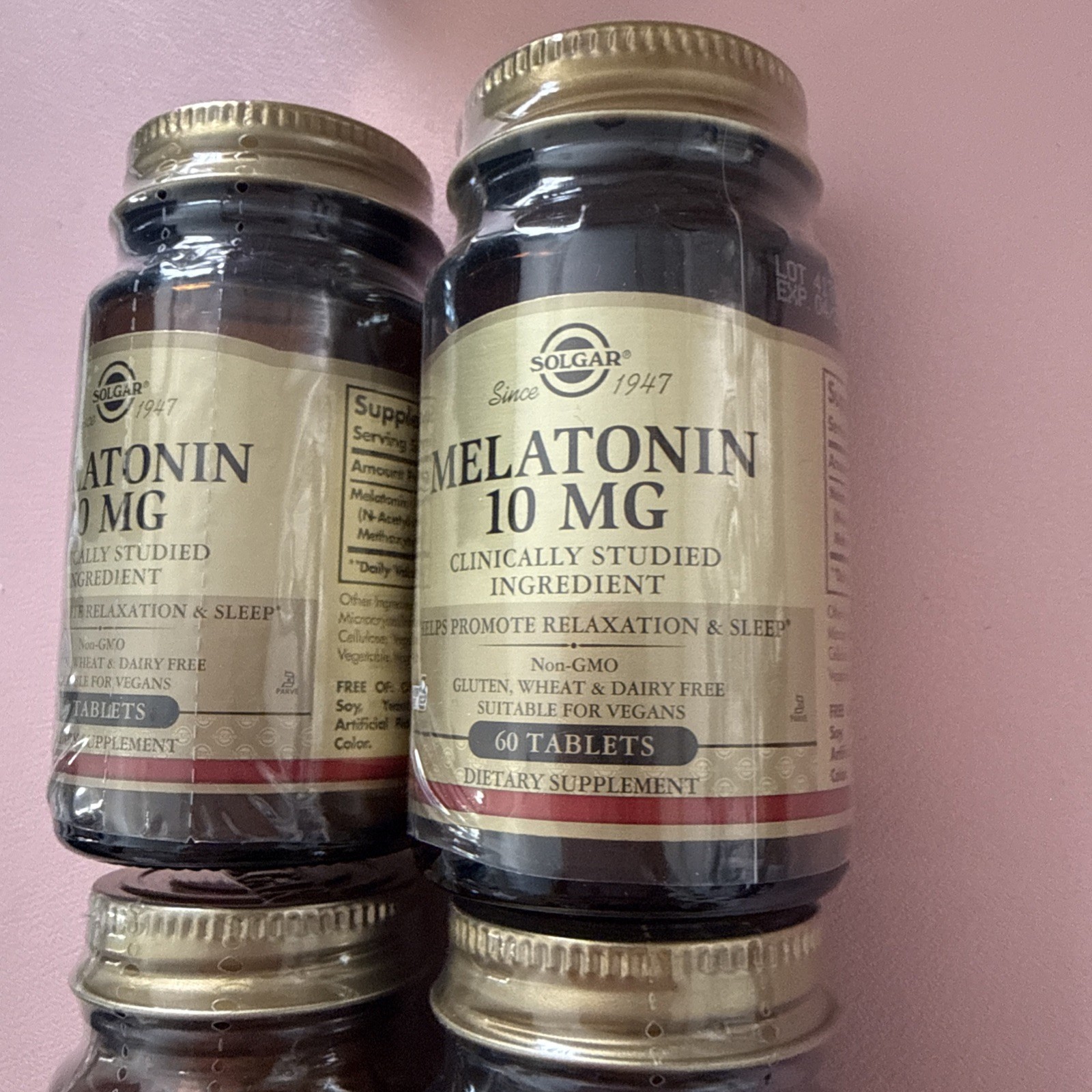 Solgar Melatonin 10 mg 60 Tablets, Support Sleep and Relax, 4 PACK Exp 04/2027