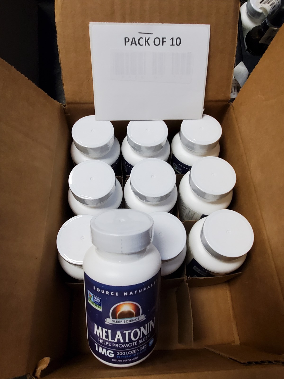 Source Naturals Melatonin 1 Mg 300 Lozenges Peppermint exp 11/27