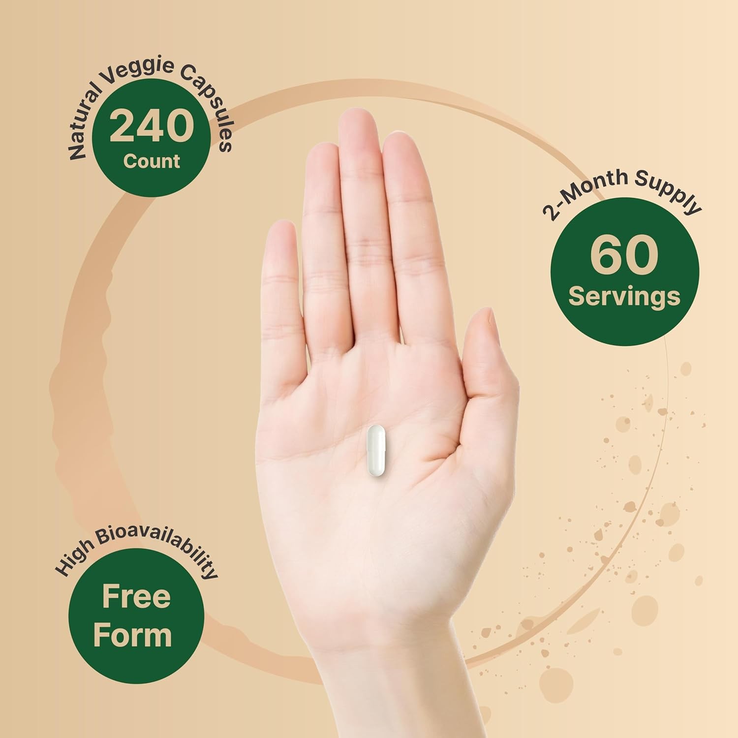 NatureBell Glutathione Supplement 2,000mg Per Serving, 240 Veggie Capsules