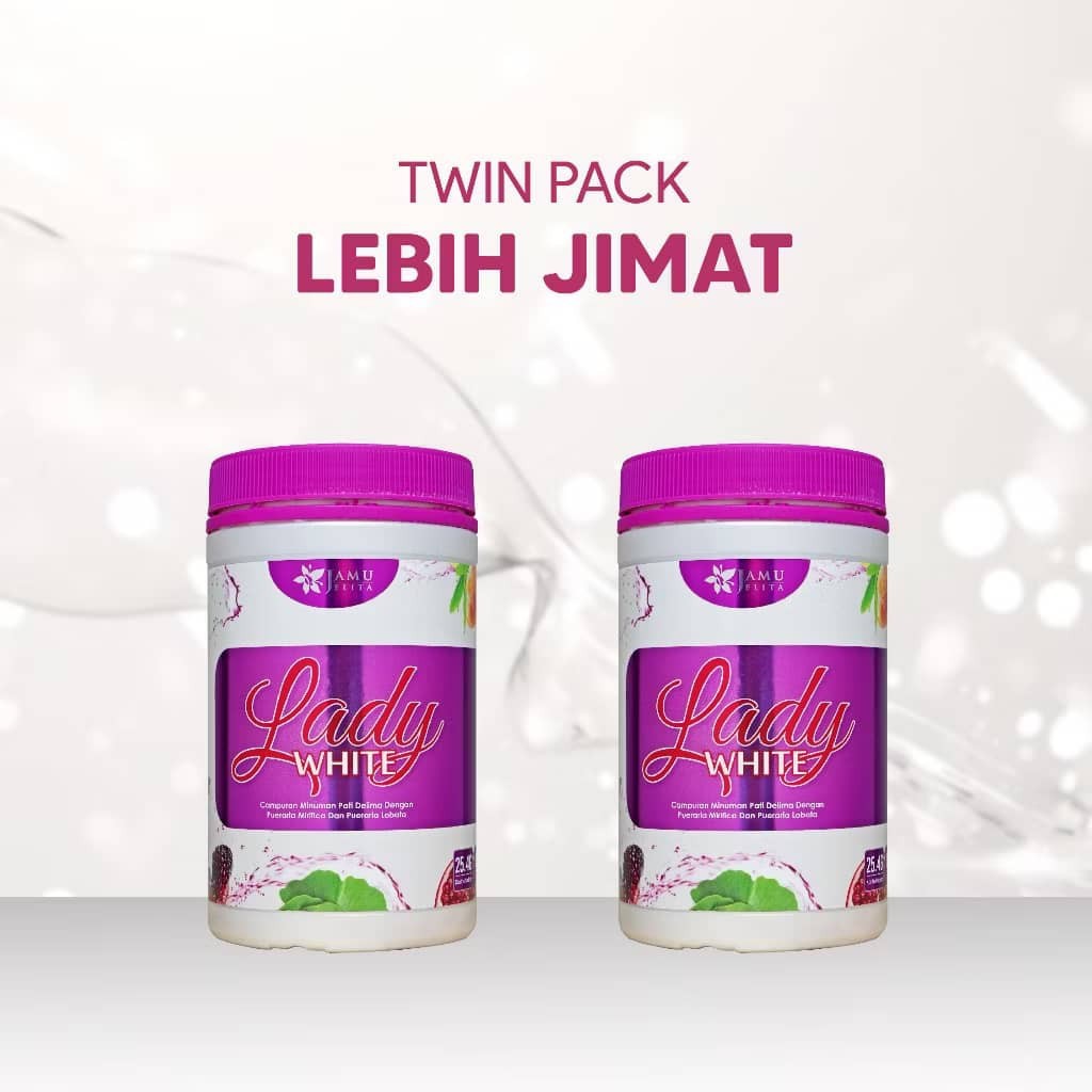 Lady White Jamu Jelita Drink Powder Elegance Booster for Women 400g NEW