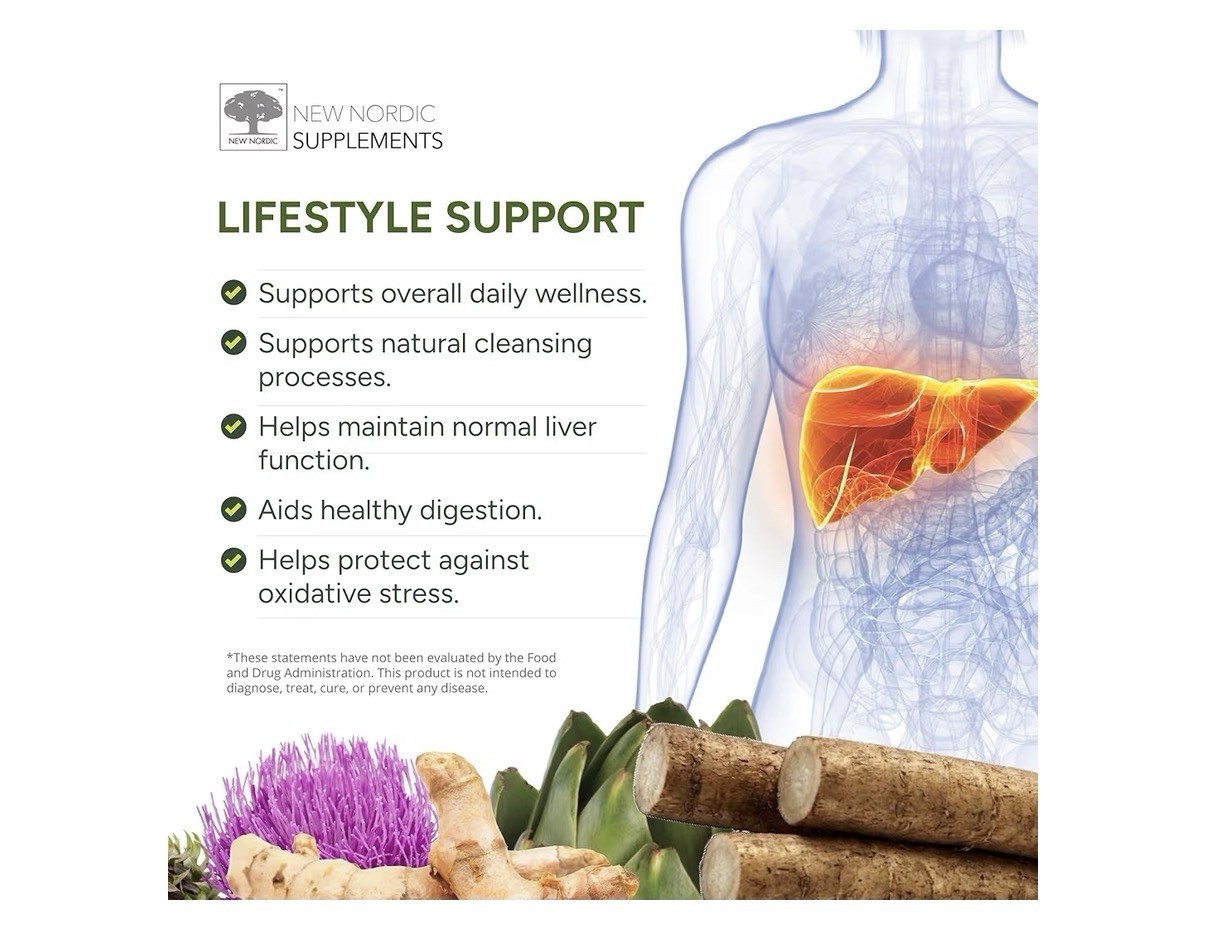 NEW NORDIC Active Liver Cleanse Liver Function And Cleansing 30 Day Supply