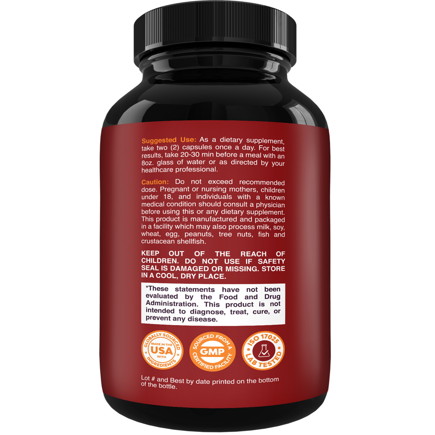 Energizing Nitric Oxide Supplement with L-Arginine L-Citrulline Amino for Men