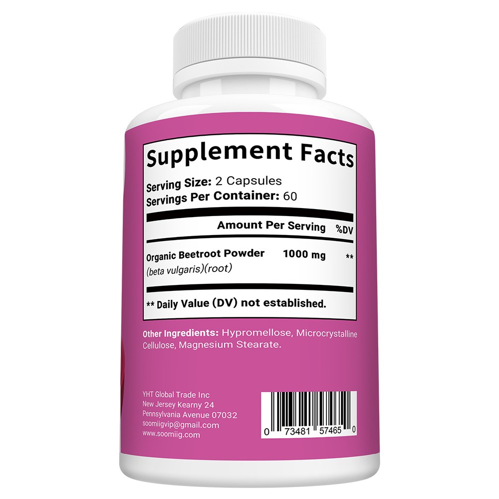 Beet Root Supplements Healthy Circulation Supports Vitality 30-120 Capsules