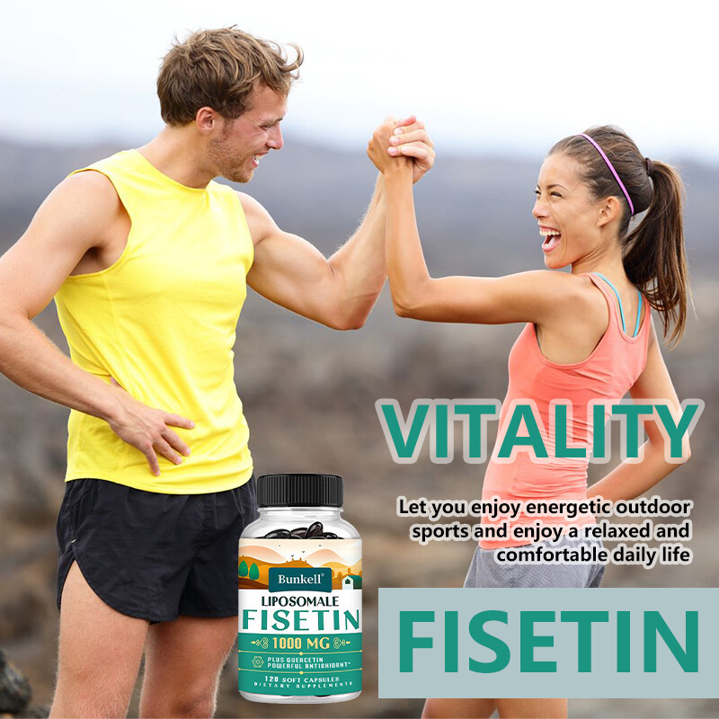 Liposomal Fisetin with Quercetin High Potency 1000mg Serving Antioxidant Energy