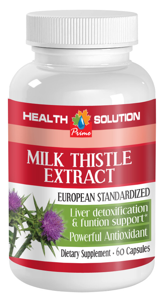 Immune support -MILK THISTLE EXTRACT- milk thistle bulk – 1 Bottle (60 Capsules)
