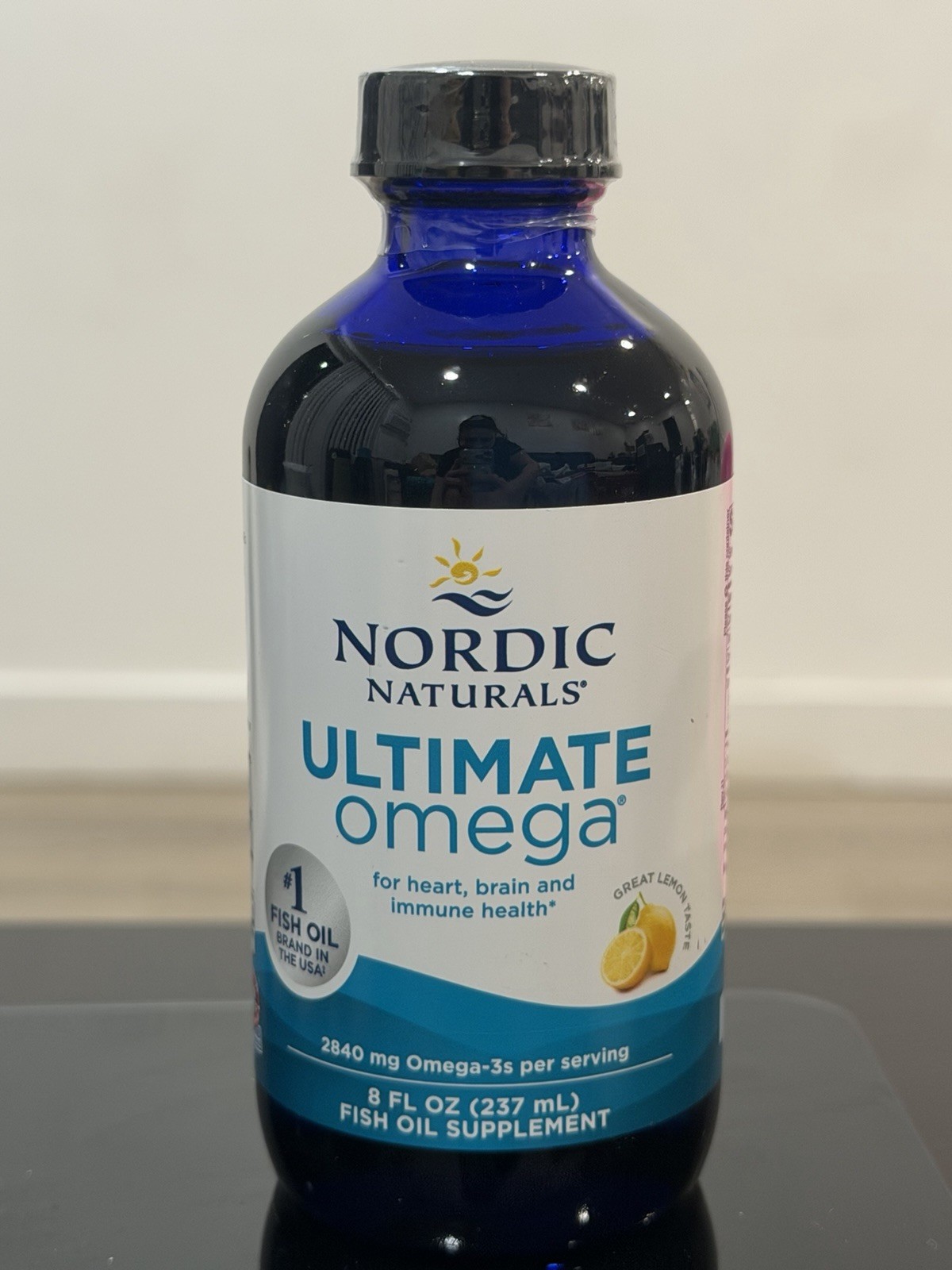 Nordic Naturals Ultimate Omega-3 Liquid Lemon 8 fl oz Heart Brain Immune Support