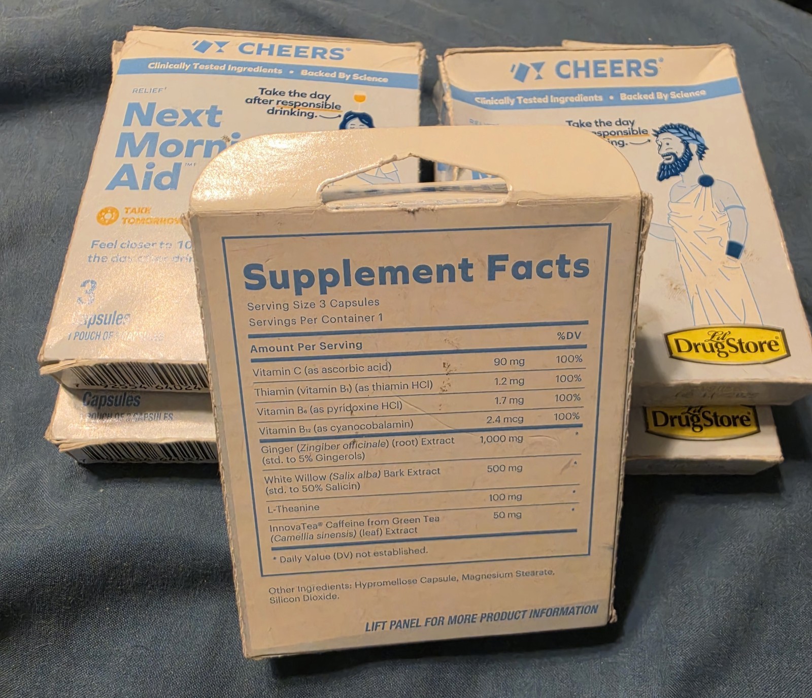 5x Cheers Next Morning Aid 3 Capsules Each (15 Ttl) BB 11/2025 ~ Free SHIPPING