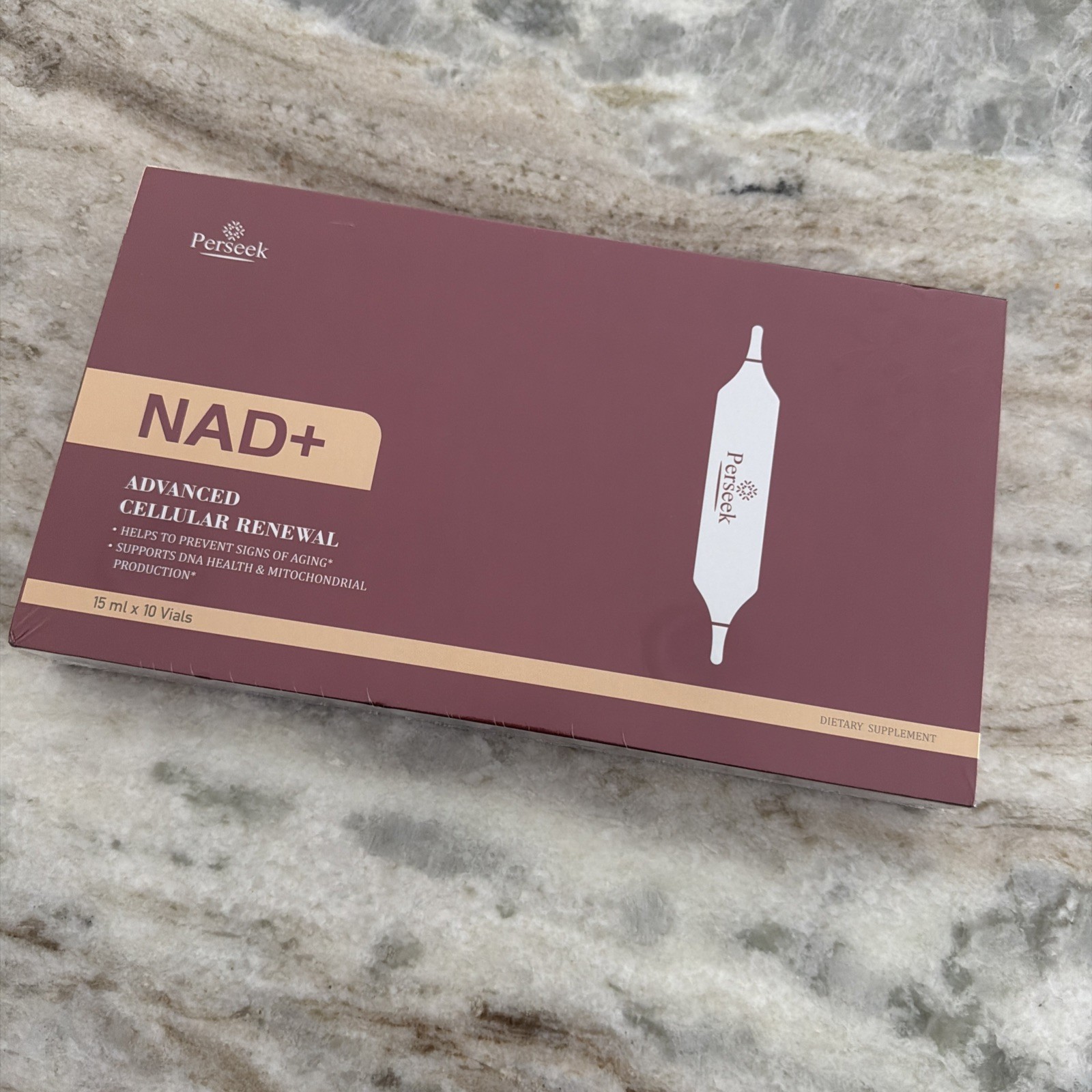 Perseek NAD+ Advanced Cellular Renewal Supplement 15ml x 10 Vials Adult
