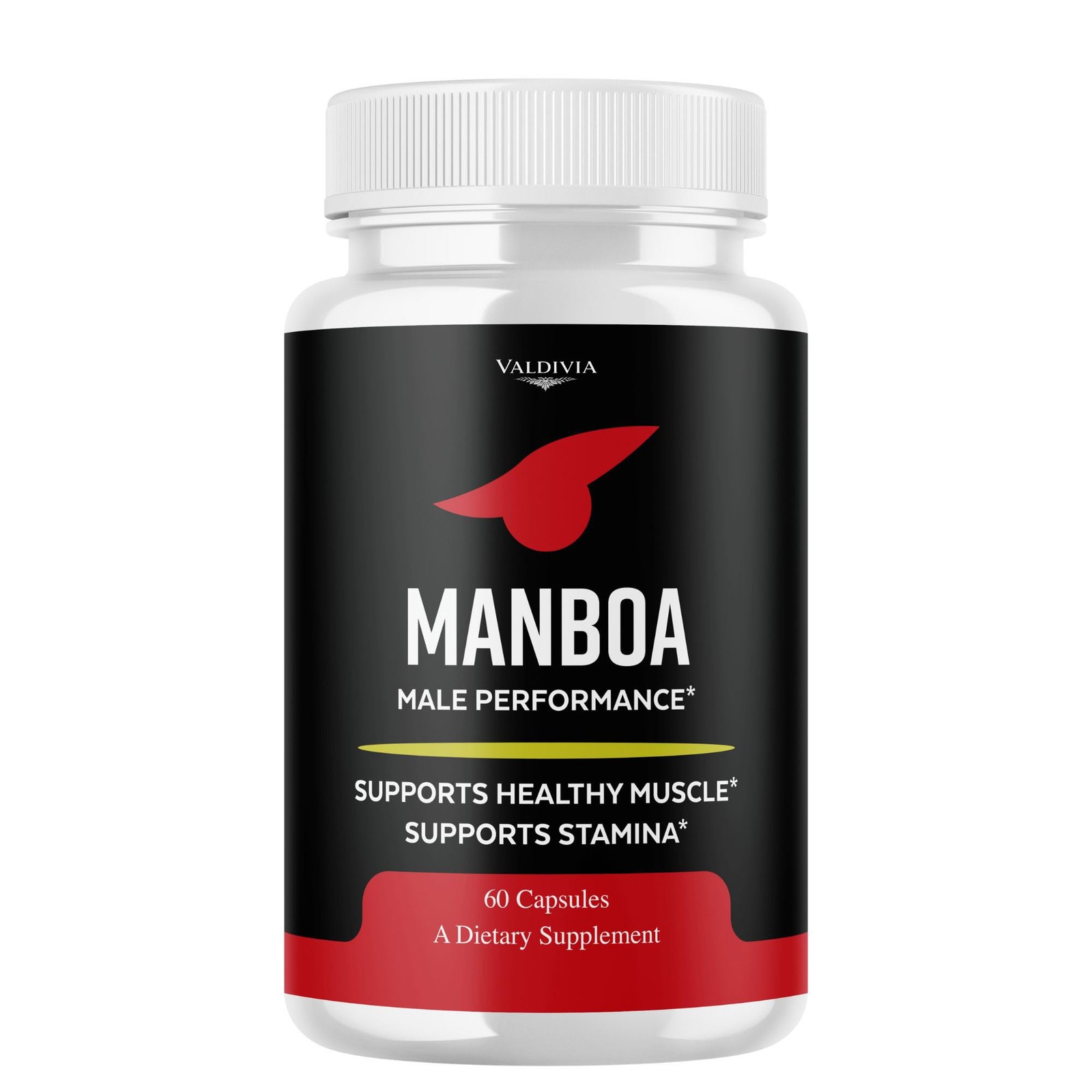 Manboa Men Daily Wellness Energy Support Supplement Capsules 1 Pack 60Ct