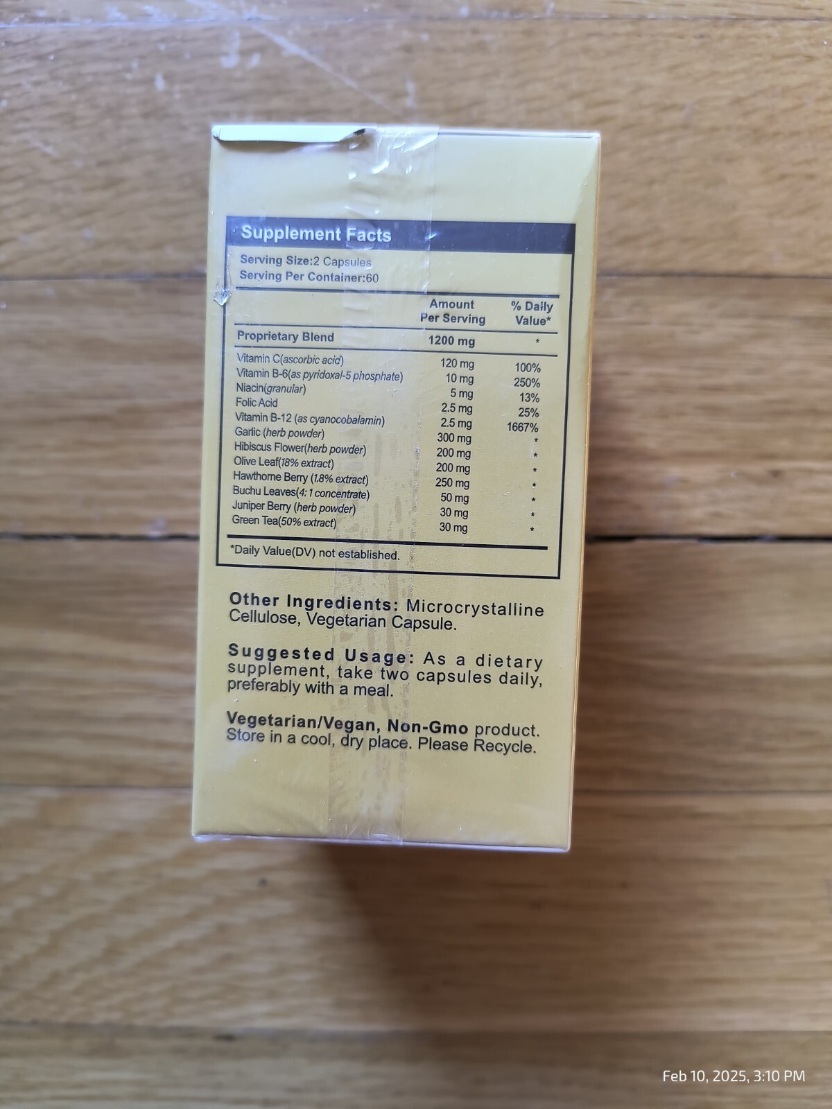 Tinnitus Relief for Ringing Ears Reduce Ear Noise Sensitivity 120 Capsules 12/27