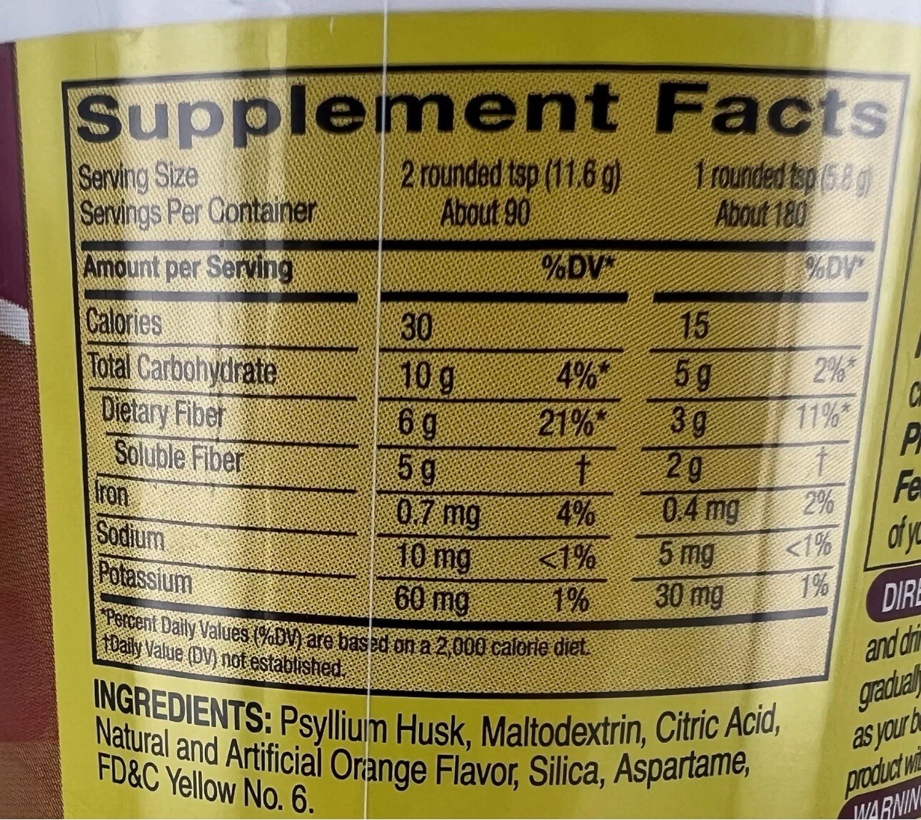 Kirkland Signature Sugar-Free Psyllium Fiber Supplement Powder, 180 Doses