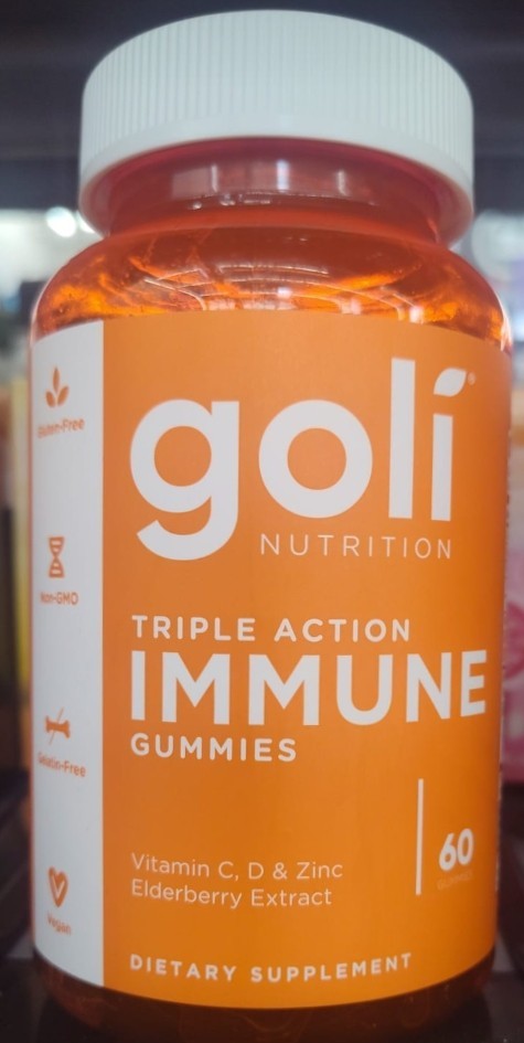 Goli Gomitas de vitaminas inmunológicas, 120 unidades, saúco, vitamina C, D y zi