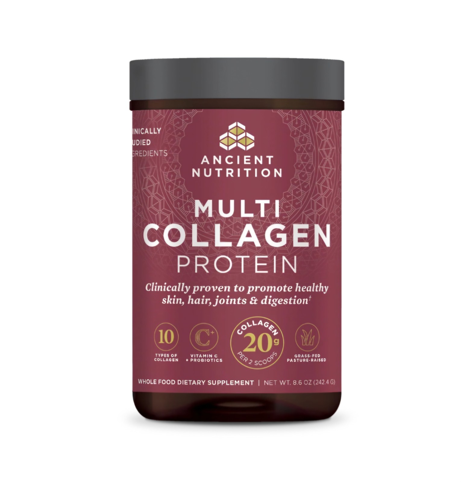 Ancient Nutrition Multi Collagen Protein Powder (Unflavored) – 8.6oz