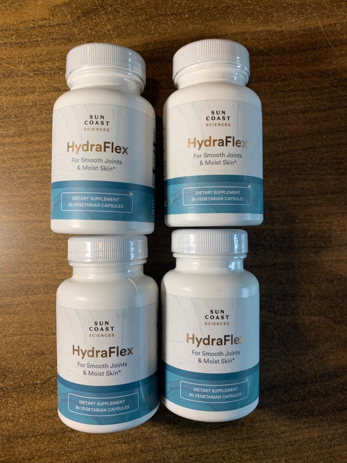 (4 Pack) Sun Coast Sciences HydraFlex. 120 Capsules Joint Skin Support EXP 5/26