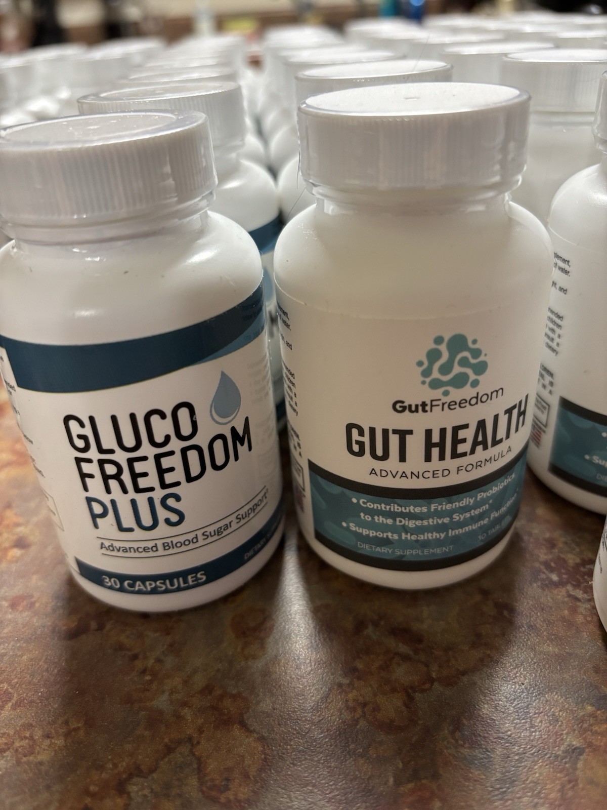 Mixed Lot Supplements: Heart Freedom, SlimBrew, GlucoFreedom, Gut Health, etc