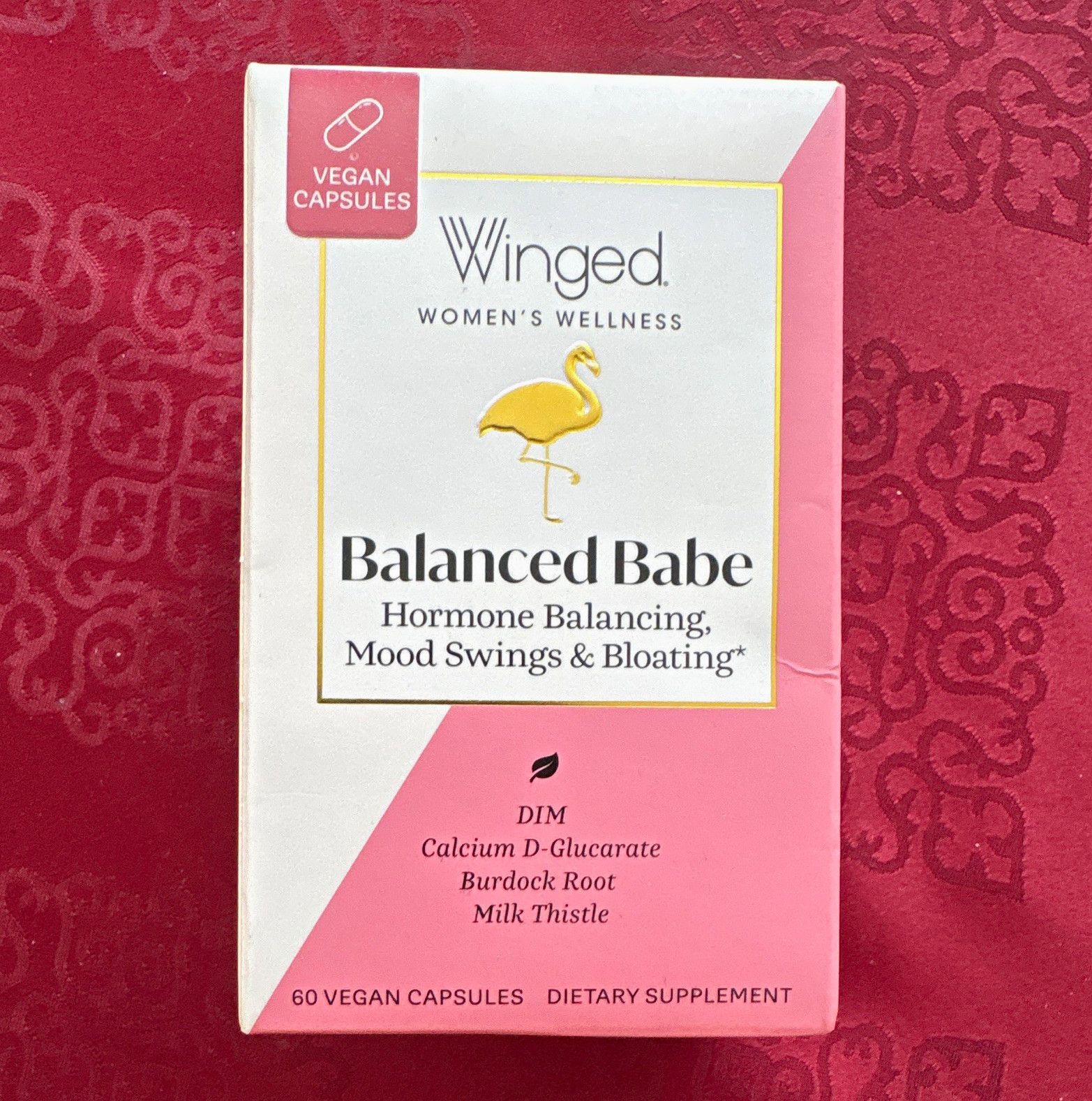 Winged Balanced Babe Women’s Hormone Balancing Vegan Gluten Free 60 Capsules