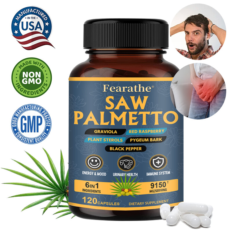 Saw Palmetto – Premium Urinary System Health Support 30 To 120 Capsules