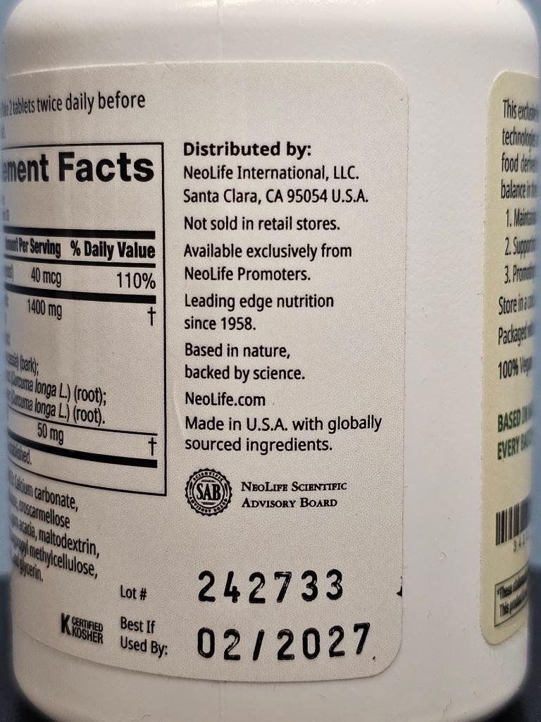 NeoLife Glucose Balance 120 Tablets – New / Sealed! Exp 2/2027
