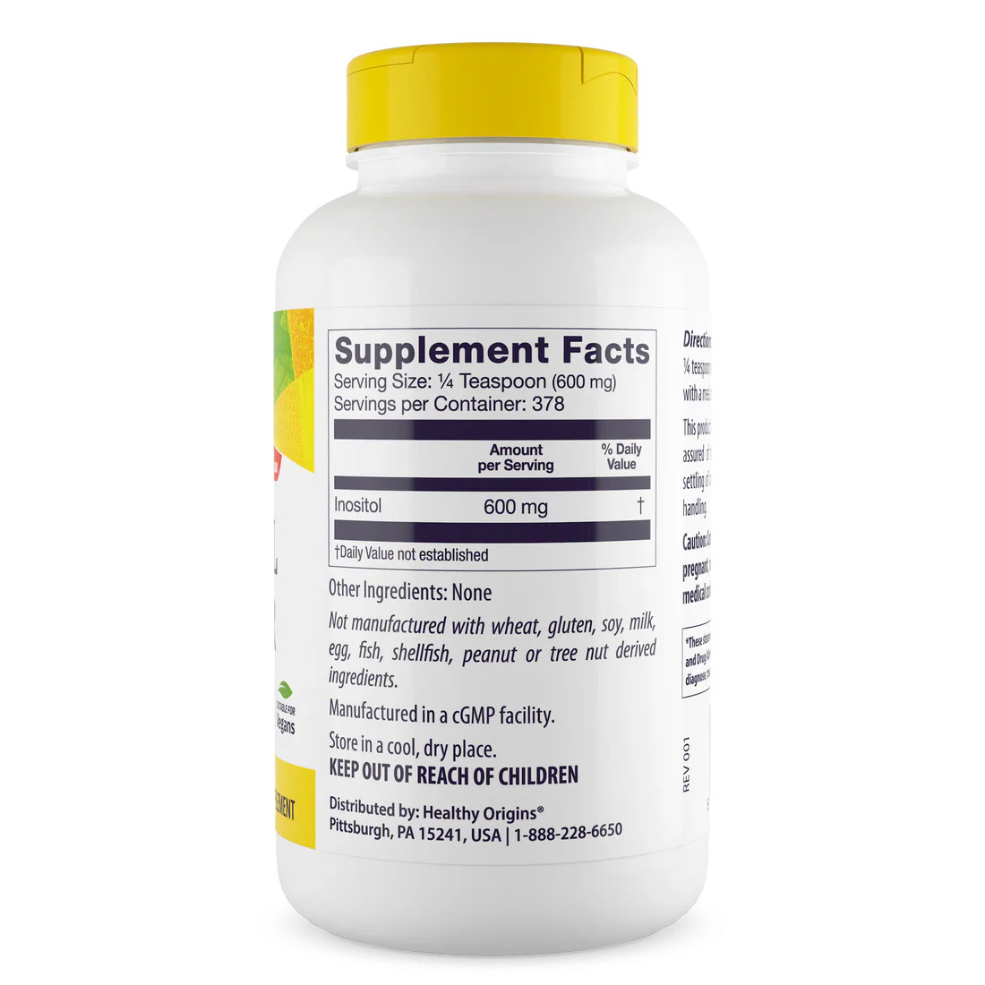 Healthy Origins Inositol | 8 Oz Powder