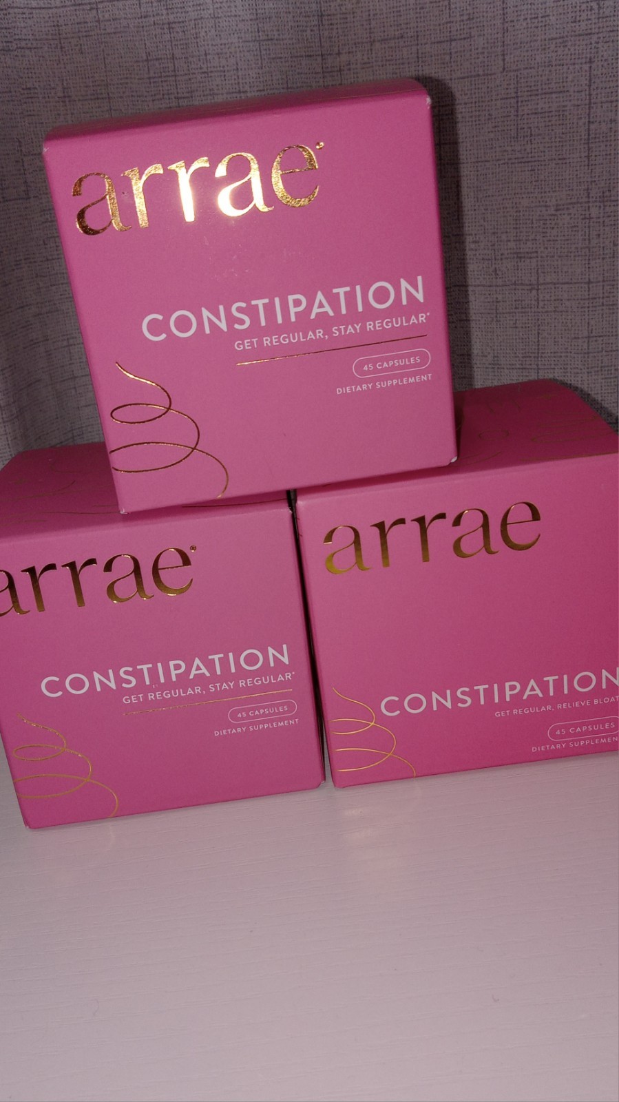Arrae Constipation Relief Dietary Supplement Capsules 45 ct Vegan Gluten-Free