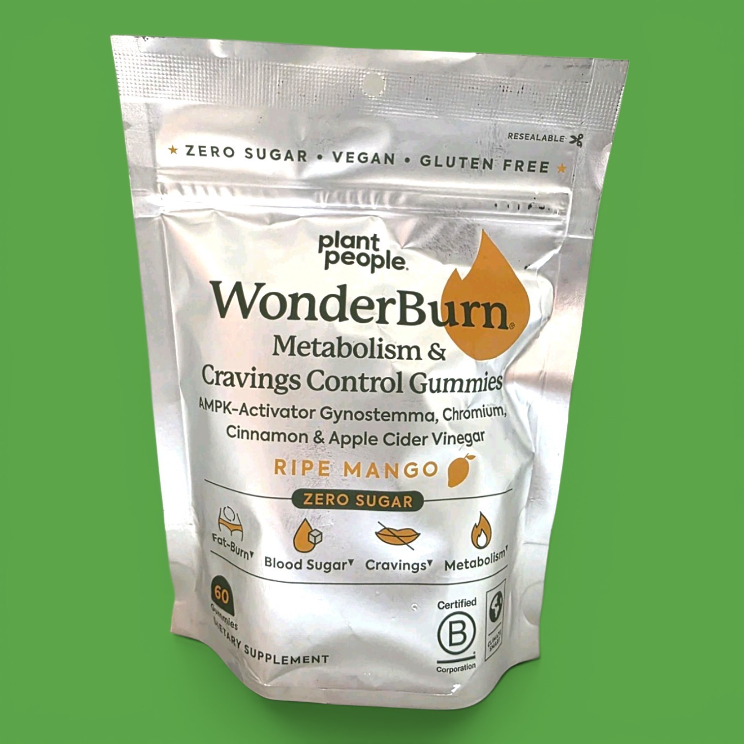 Plant People Wonder Burn Metabolism Craving Gummies 60Ct