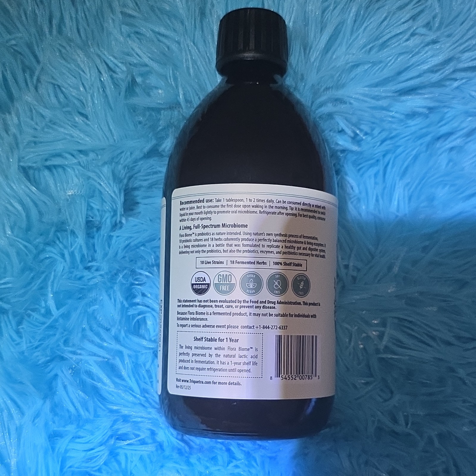 Triquetra Flora Biome Live Probiotic Liquid USDA Organic 16 fl oz GMO-Free