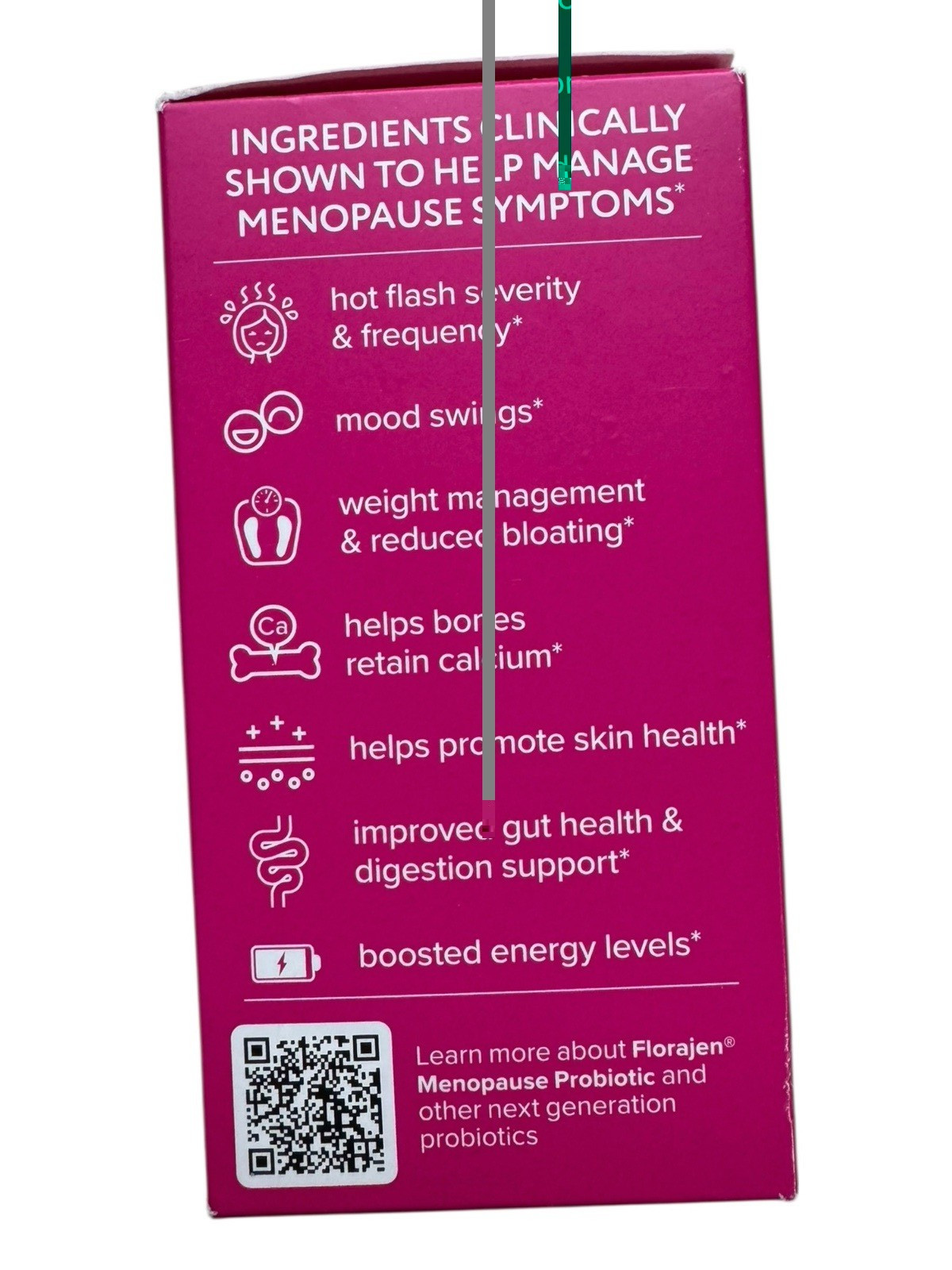 Florajen Triple Action Menopause Probiotic Capsules – 30 Count – Ex: 7/26