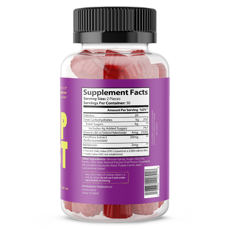 Sleep Boost Gummies: All Natural Sleep Aid (60 Gummies)