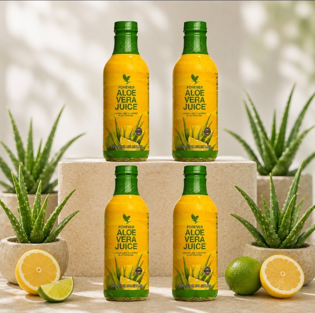 4 bottles Forever Aloe Vera Juice 1L each. Original/HALAL/KOSHER