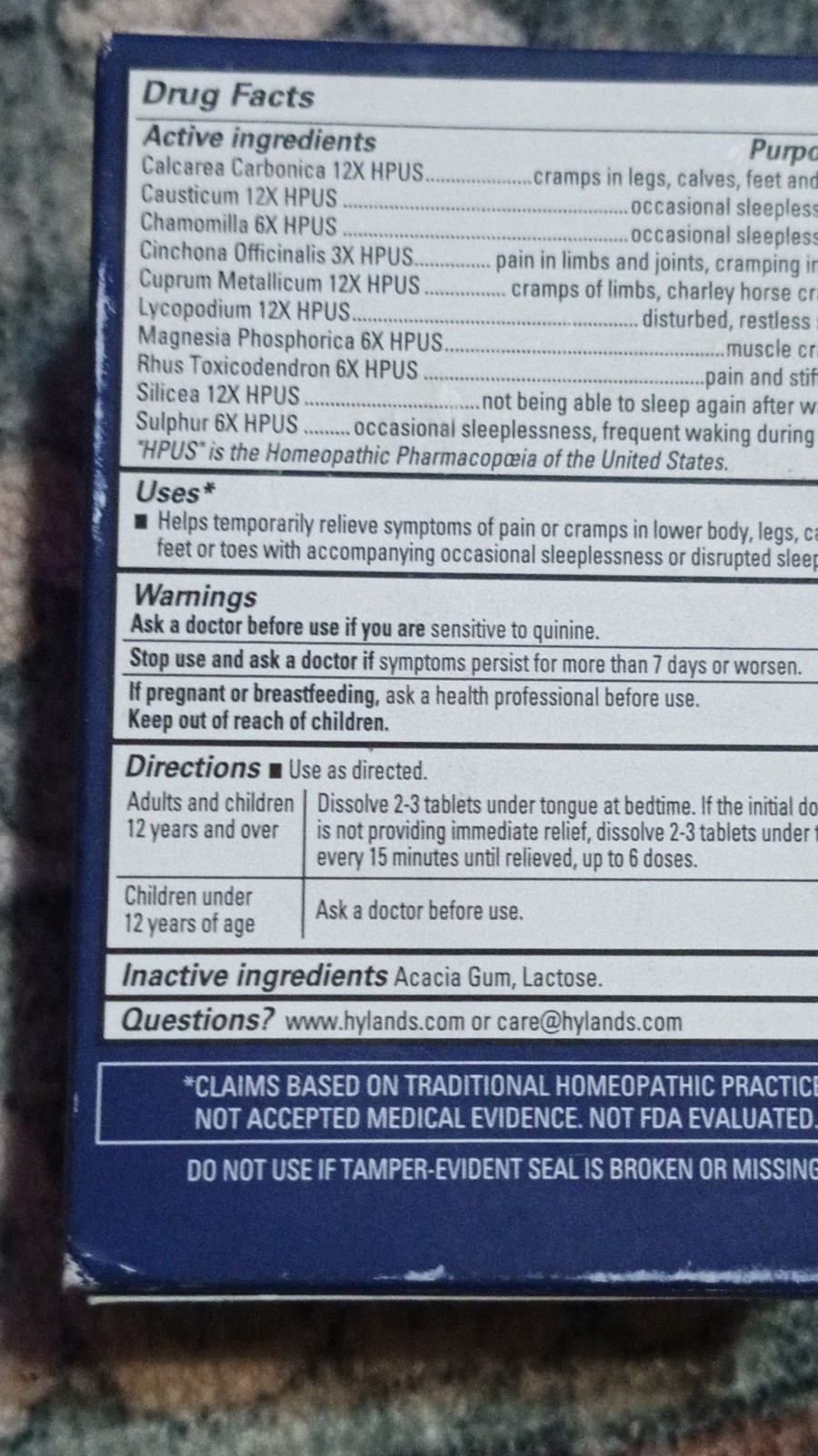 4-PK Variety Natrol Melatonin, Webber Naturals CoQ10, Hylands Leg Cramps Tablets