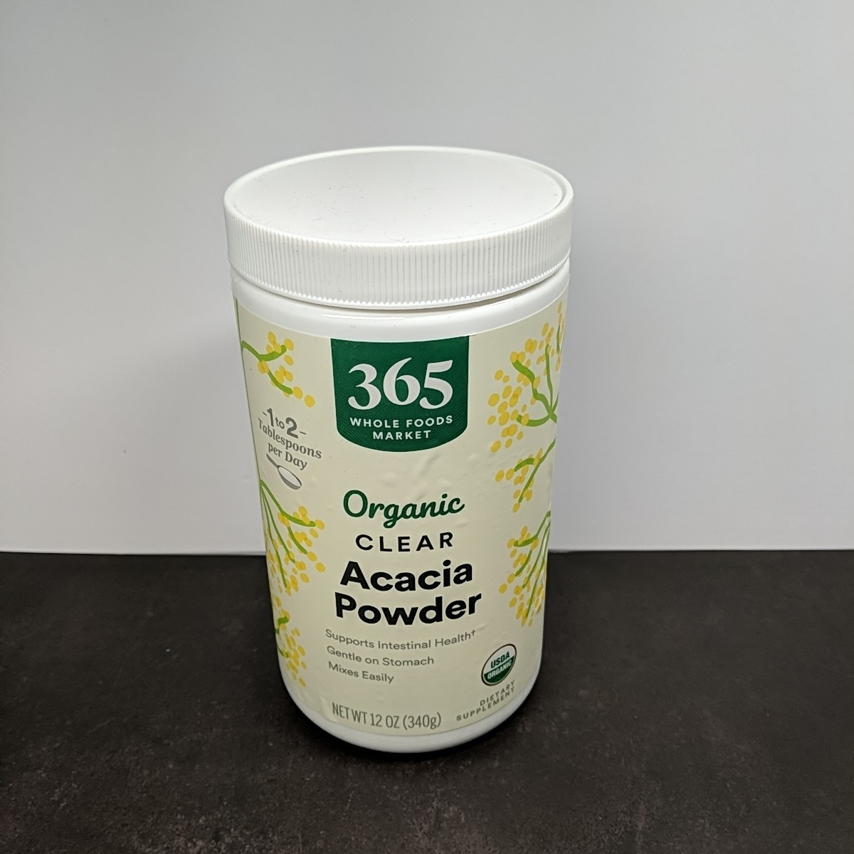 365 Whole Foods Market Organic Acacia Fiber Powder Clear Soluble Prebiotic New