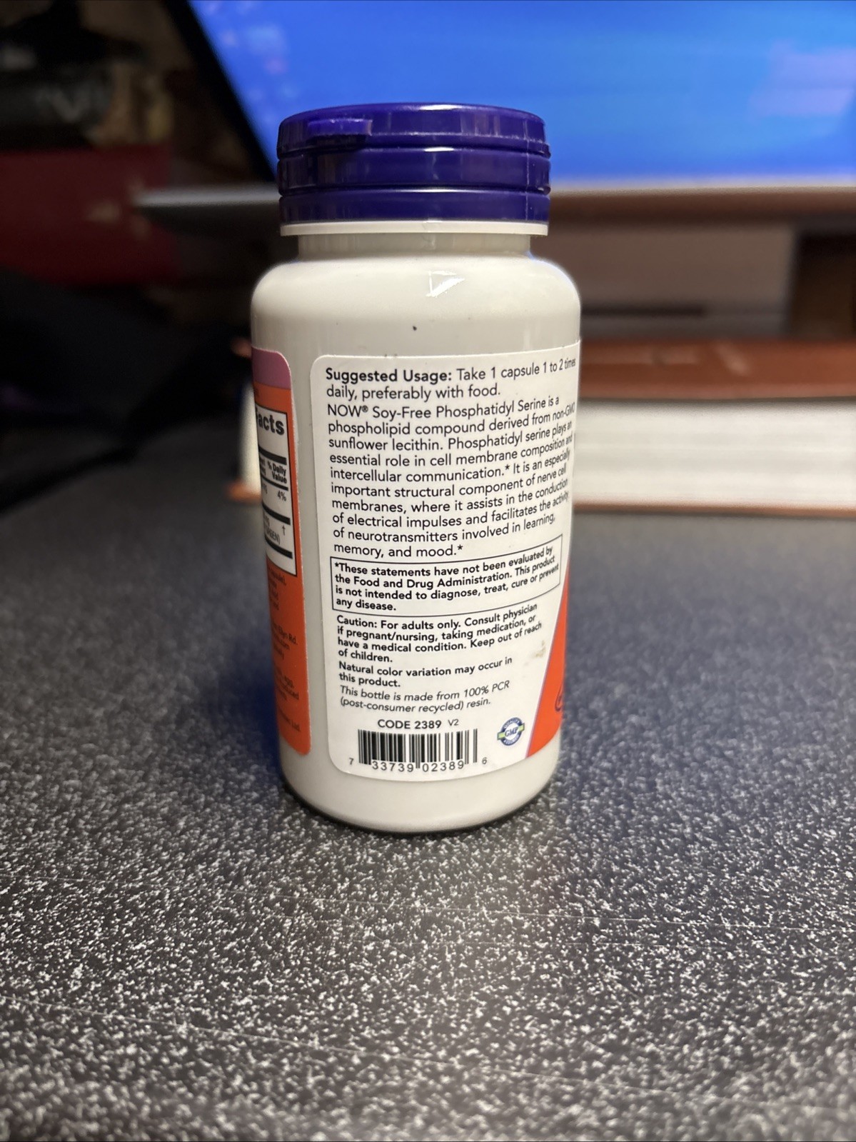 NOW FOODS Phosphatidyl Serine Soy-Free 150 mg 60 Veg Capsules Exp. 05/27
