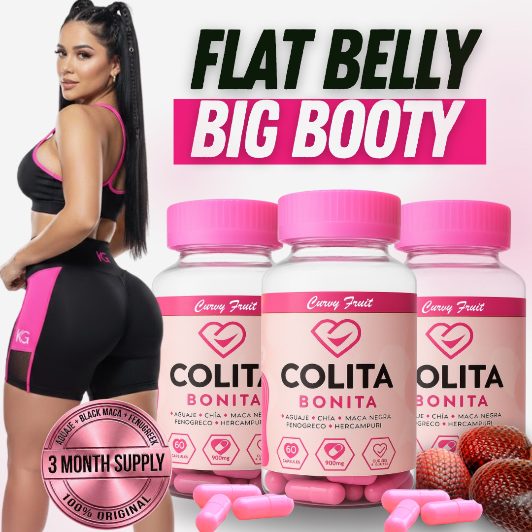 Bigger Glutes & Flat Belly – Aguaje Curvy Fruit + Black Maca + Fenugreek-90 Days