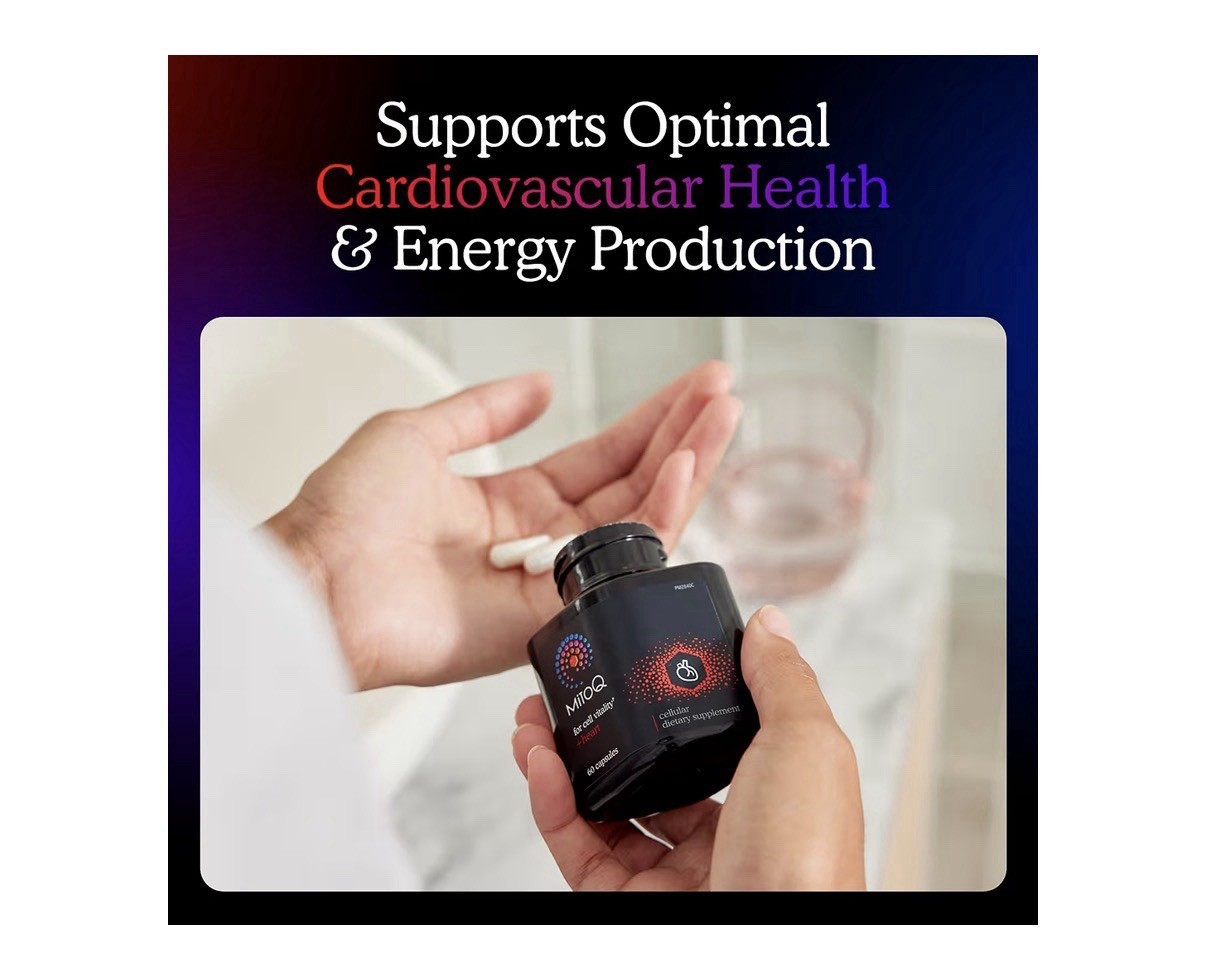 MitoQ For Cell Vitality + Heart Cellular Dietary Supplement Blood Flow 90capsule