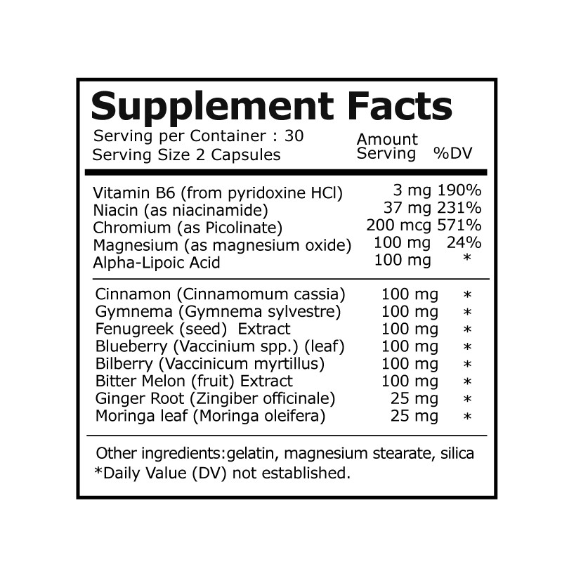 Blood Sugar Control, Support Blood Sugar Metabolism, Helps with Glucose Levels