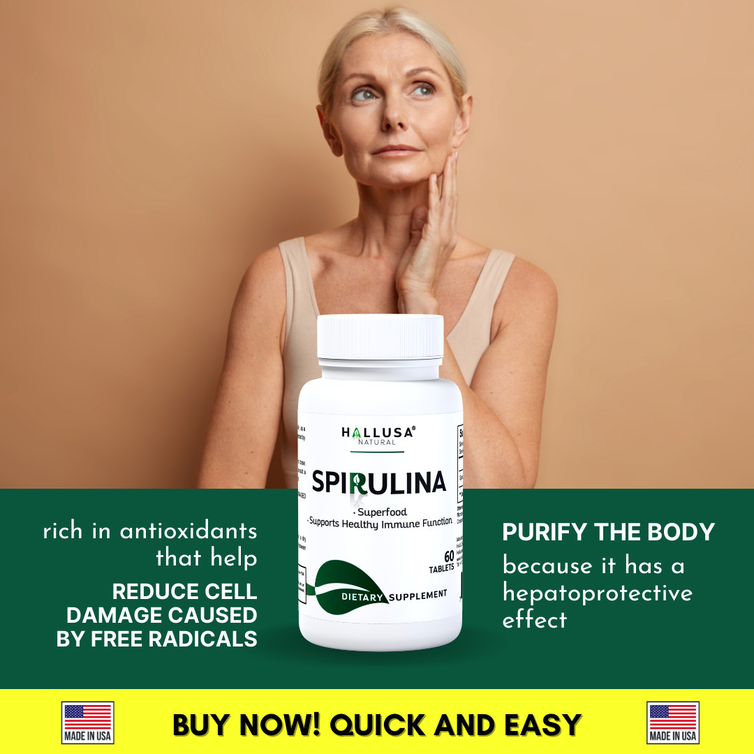 “SPIRULINA – Superfood Nutrition – Boost Energy & Strengthen Immunity – 60 Tab “