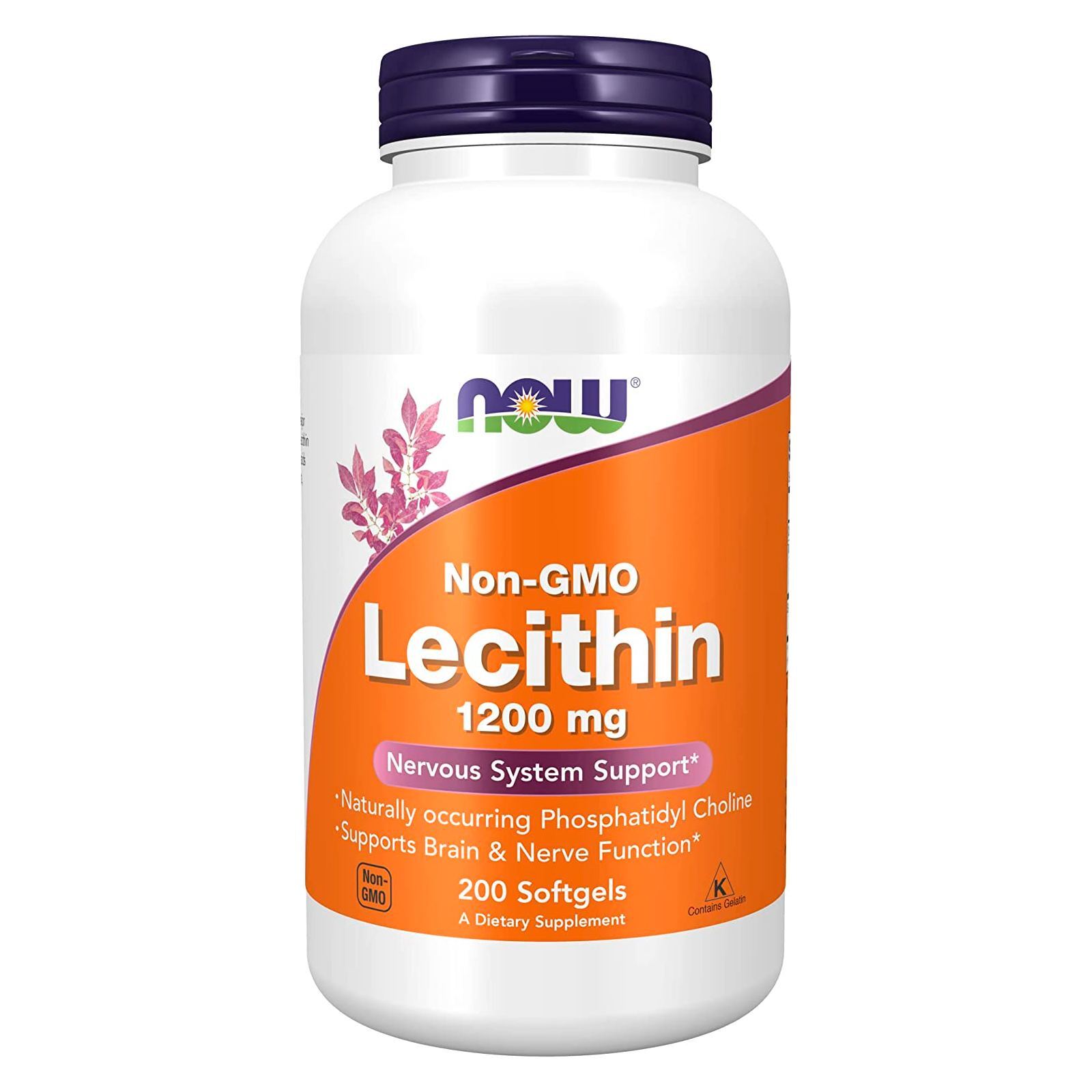 3 x NOW FOODS Lecithin 19 Grain 1200 mg 200 Softgels NON-GMO
